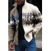 Men's Retro Print Casual Jacket